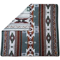Load image into Gallery viewer, Quilotoa King Blanket/2 Quilotoa Green Lumbar Pillow Covers Bundle