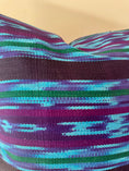 Load image into Gallery viewer, Multicoloured Blue/Purple Ikat Pillow Cover