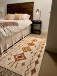 Load image into Gallery viewer, Golden Neutral Diamond Machine Washable Rug