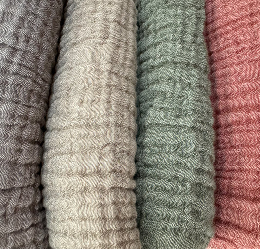 Ankara Crinkle Cotton Throw Blanket