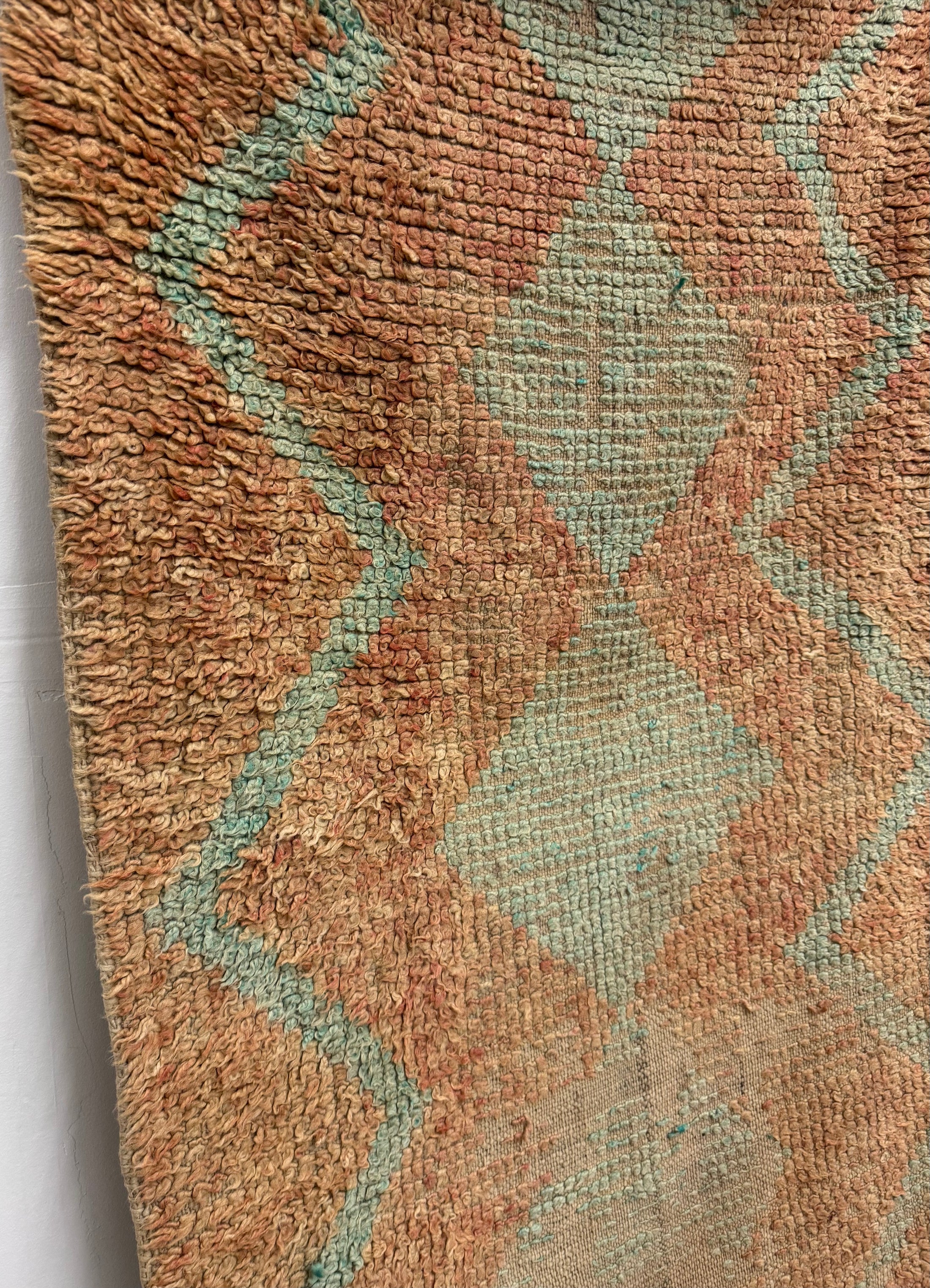 Vintage Handwoven Moroccan Wool Rug
