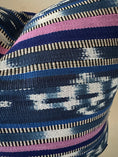 Load image into Gallery viewer, Blue/Purple Ikat Pillow Cover