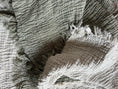 Load image into Gallery viewer, Bodrum Olive Green Crinkle Cotton Blanket