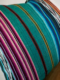 Load image into Gallery viewer, Green Multicolour Ikat Pillow Cover