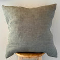 Load image into Gallery viewer, Olive Green/Cream Crinkle Cotton Pillow Cover