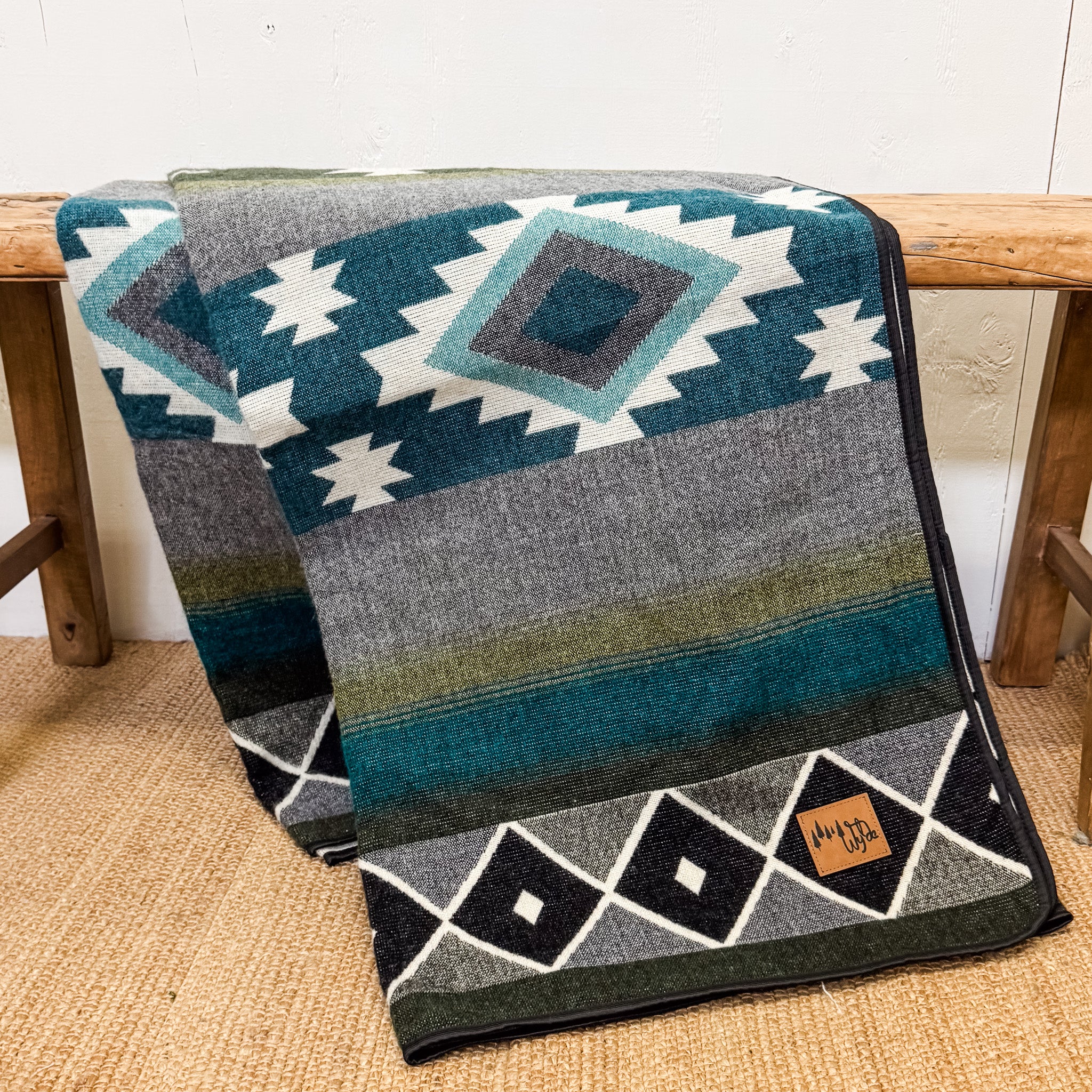San Pablo Aztec Reversible Blanket