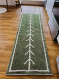 Load image into Gallery viewer, Momo Olive Green Machine Washable Runner