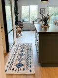 Load image into Gallery viewer, Blue Diamond Machine Washable Runner