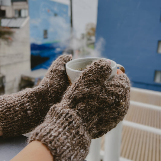 Alpaca Fingerless Gloves