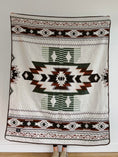 Load image into Gallery viewer, Quilotoa Throw Blanket/2 Quilotoa Green Lumbar Pillow Covers Bundle