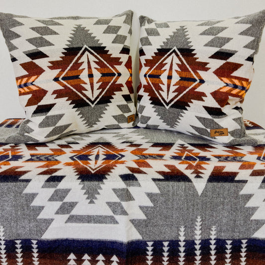 Mica Throw Blanket/2 Mica Pillow Covers Bundle