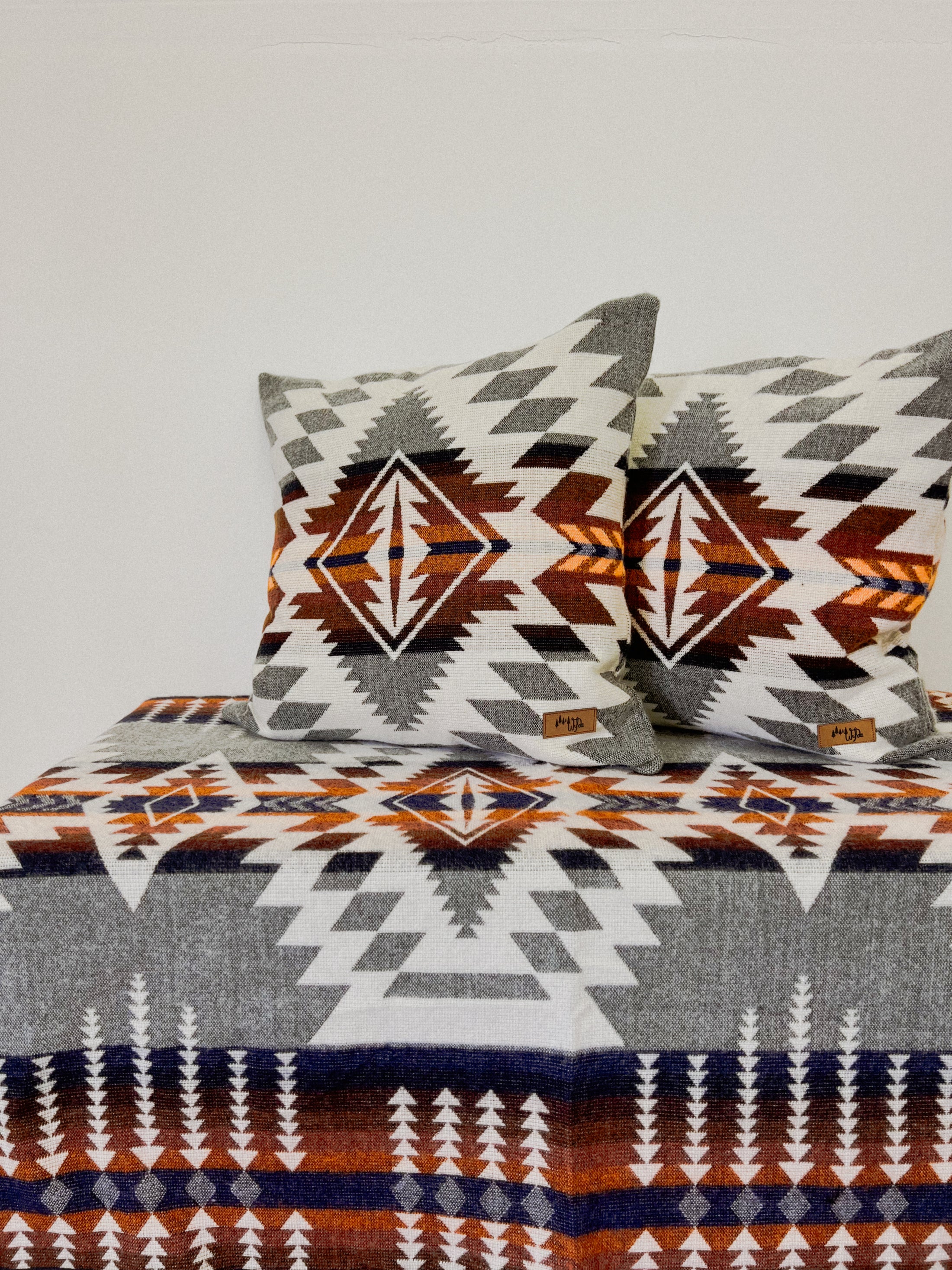 Mica Throw Blanket/2 Mica Pillow Covers Bundle