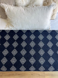 Load image into Gallery viewer, Roca Indigo Reversible Blanket
