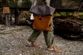 Load image into Gallery viewer, Torres Leather Fold-Over Backpack