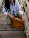 Load image into Gallery viewer, Torres Leather Fold-Over Backpack