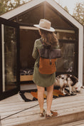 Load image into Gallery viewer, Torres Leather Fold-Over Backpack