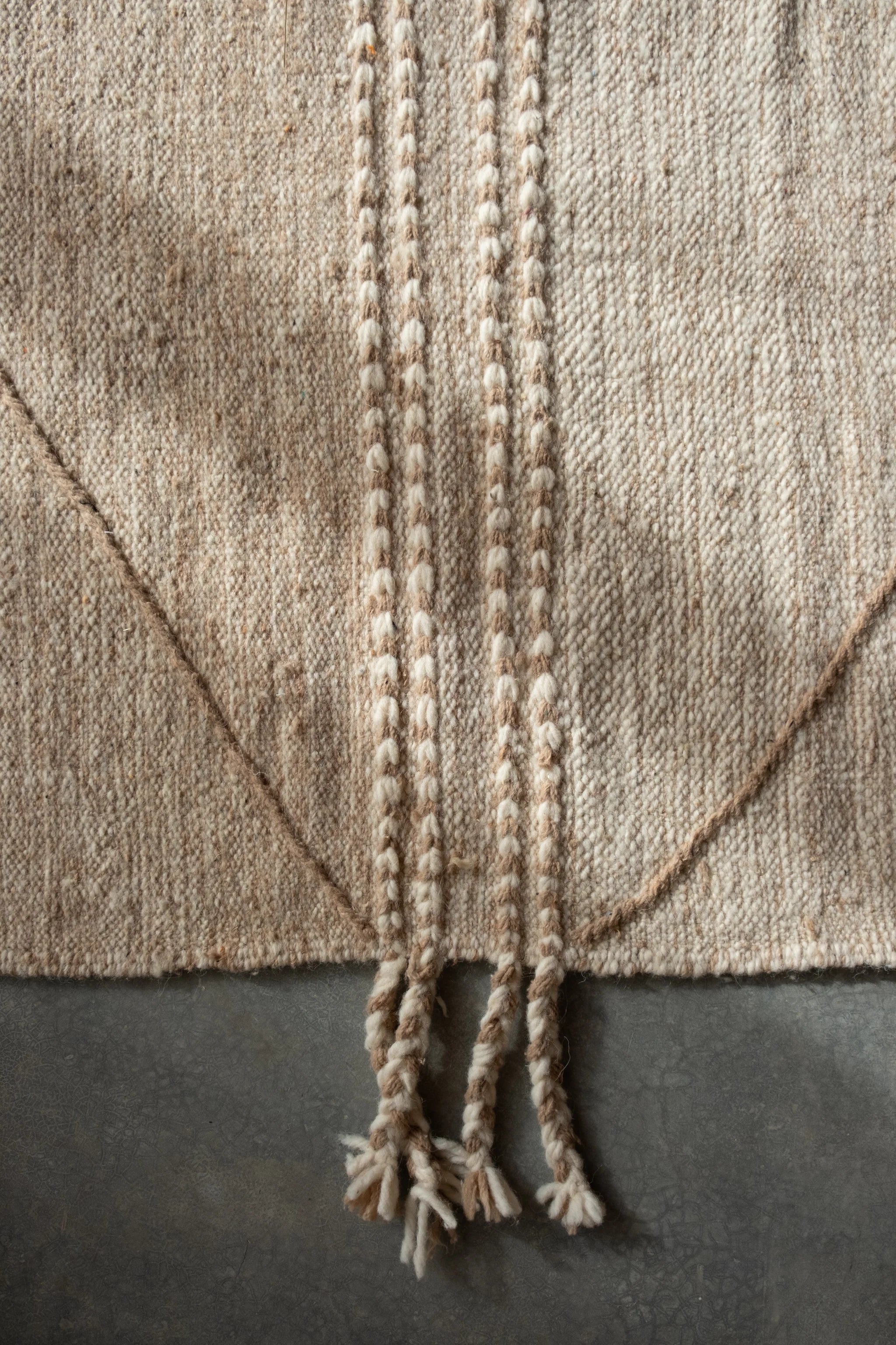 Kilim Beige Handwoven Moroccan Wool Rug