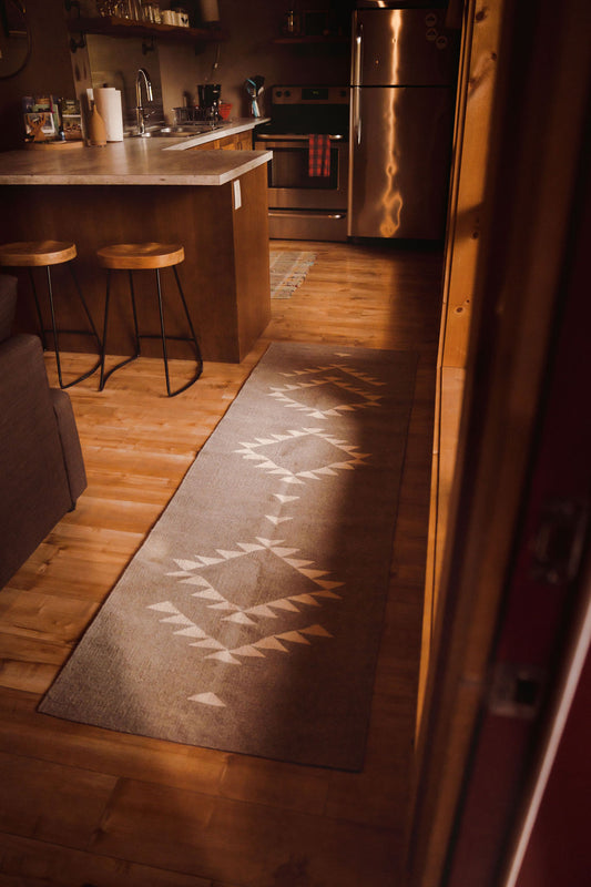 Allende Aztec Handwoven Wool Runner Rug