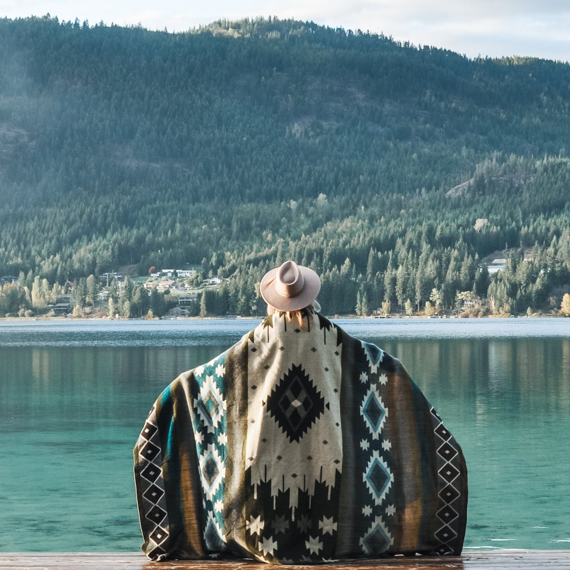 San Pablo Aztec Reversible Blanket