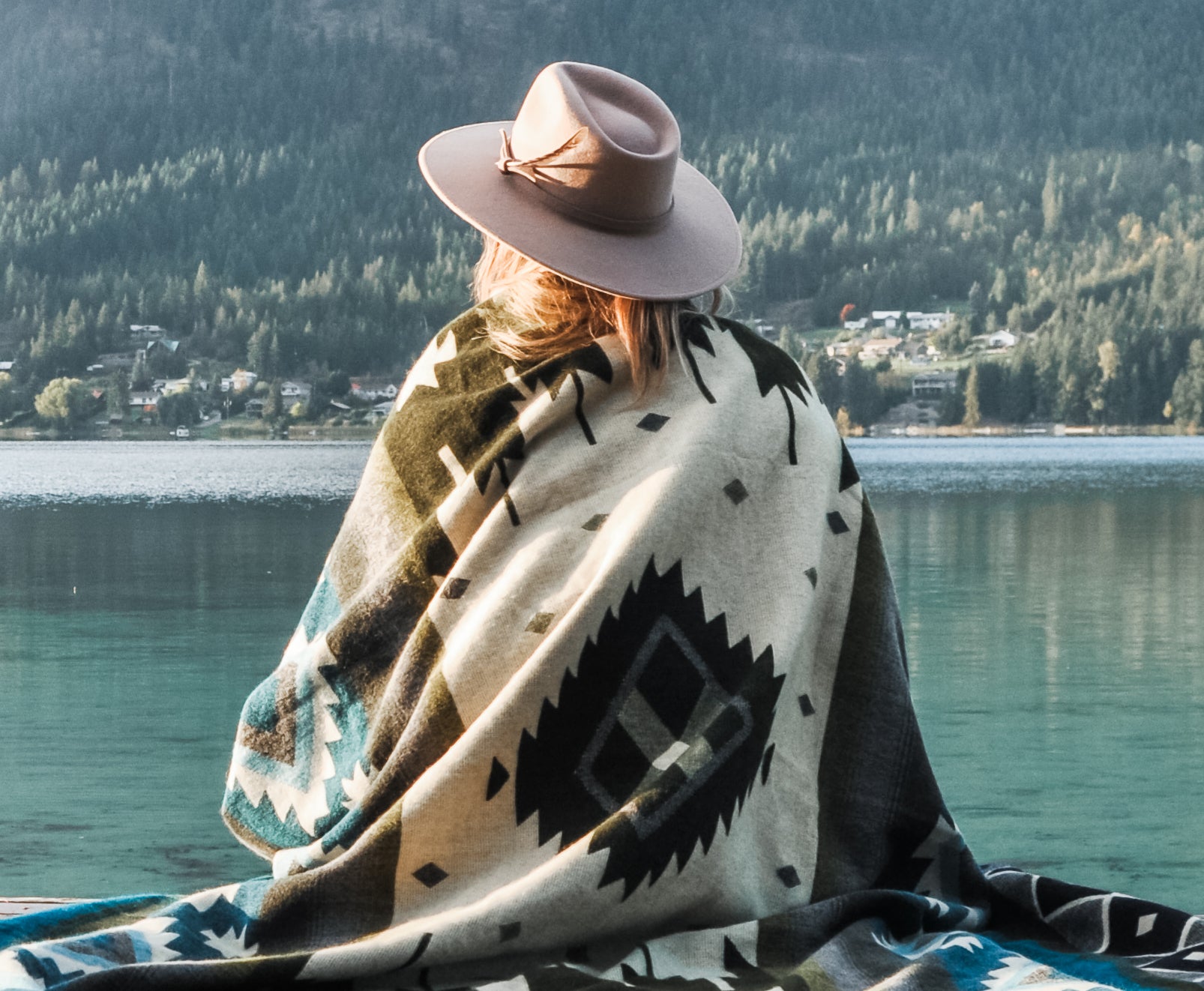 San Pablo Aztec Reversible Blanket