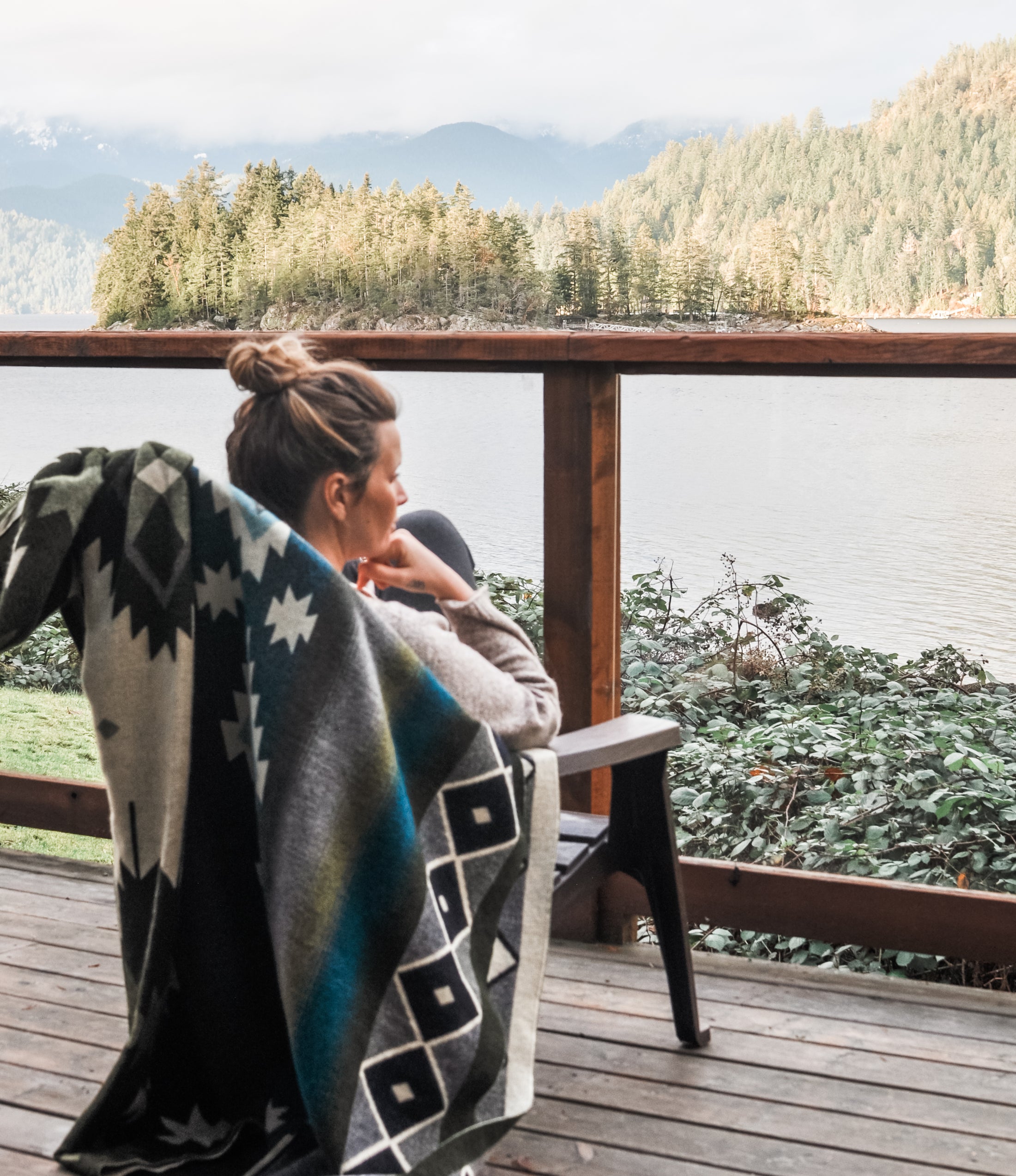 San Pablo Aztec Reversible Blanket