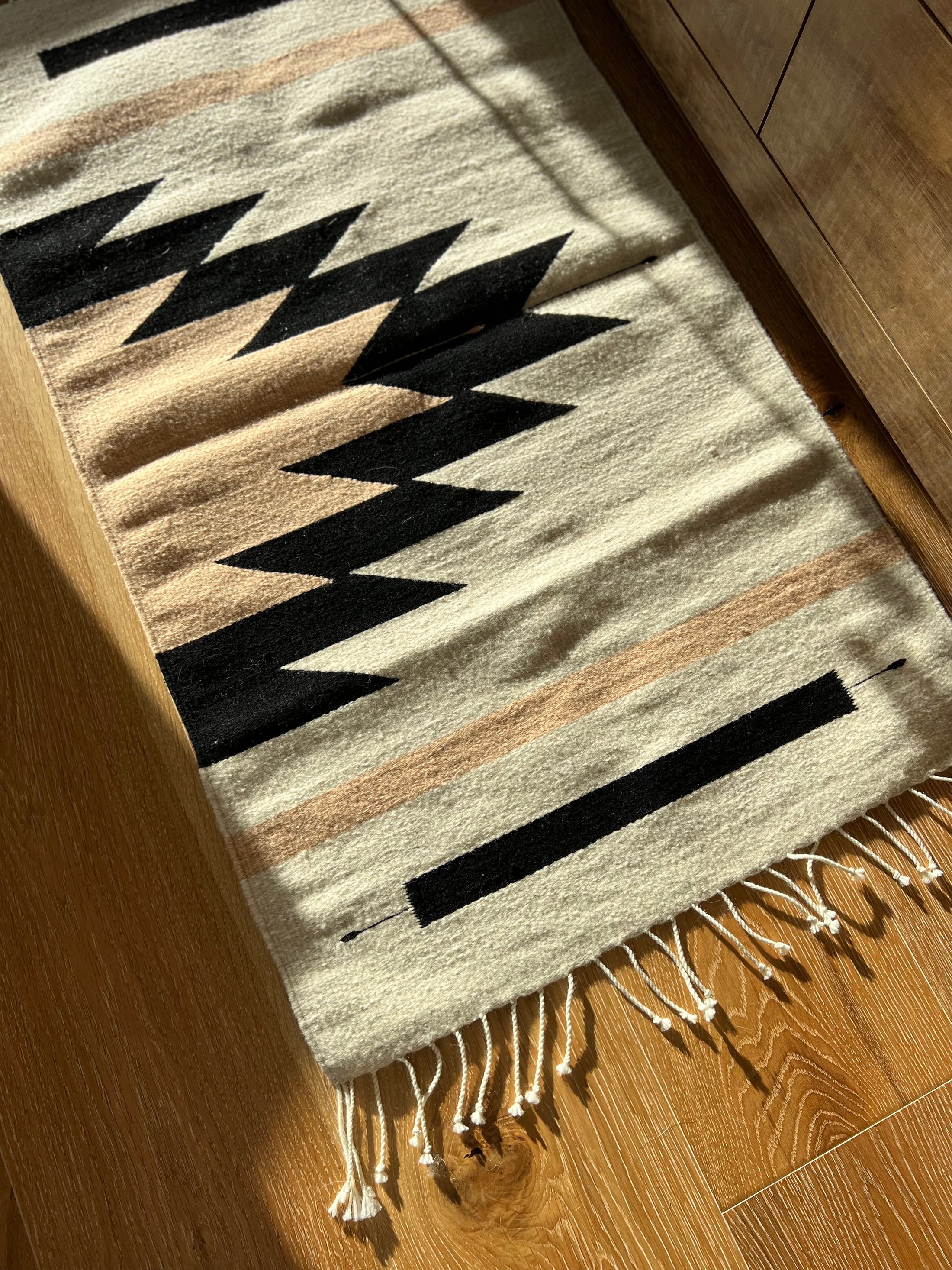 Mitla Aztec Handwoven Wool Rug