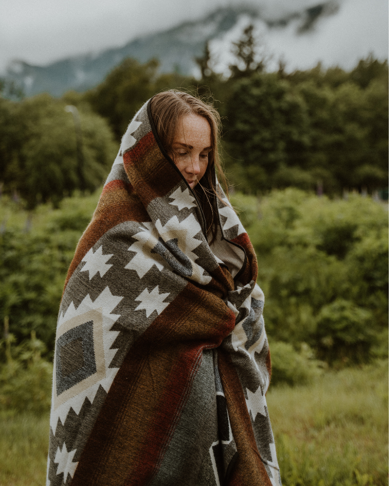 Cotacachi Aztec Reversible Blanket