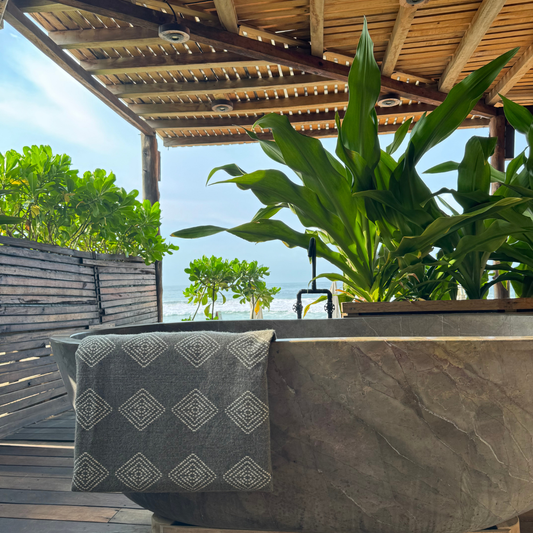 Roca Greige Reversible Blanket