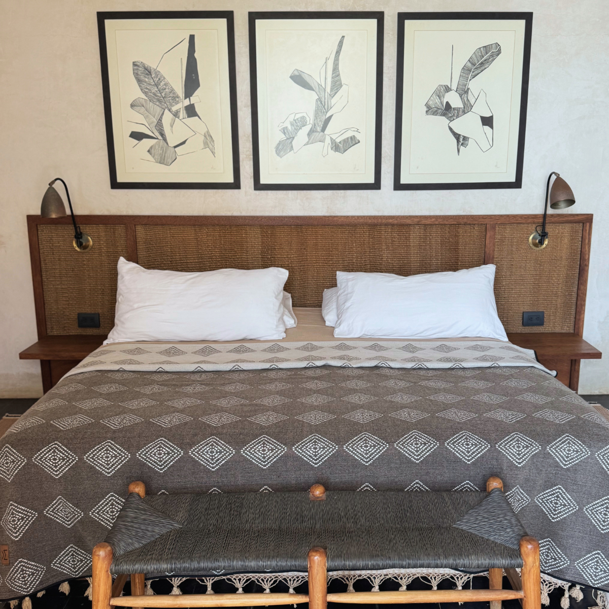 Roca Greige Reversible Blanket