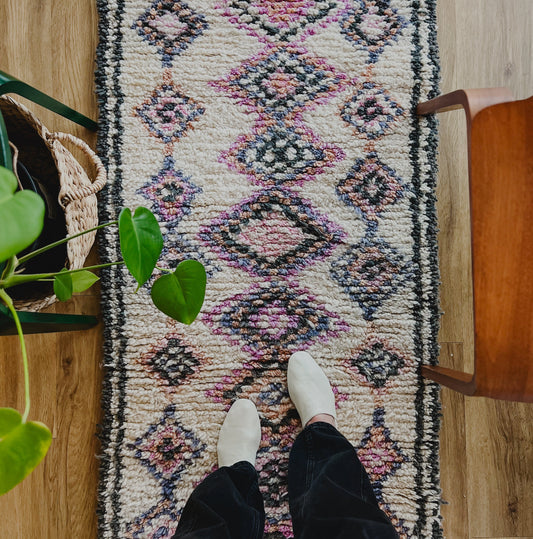 Taza Wool Runner Rug 2.5x11