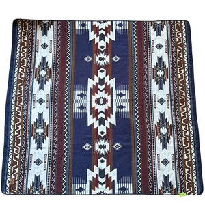 Portoviejo Aztec Reversible Blanket  //  Navy/Red/Rust