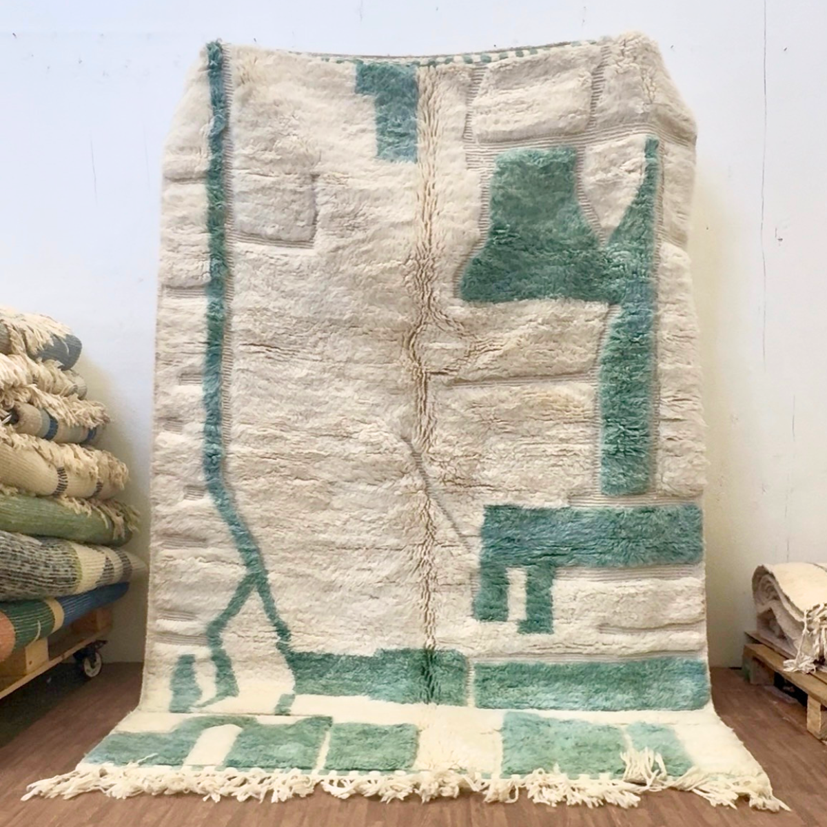Bilal Handwoven Moroccan Wool Rug 5x8