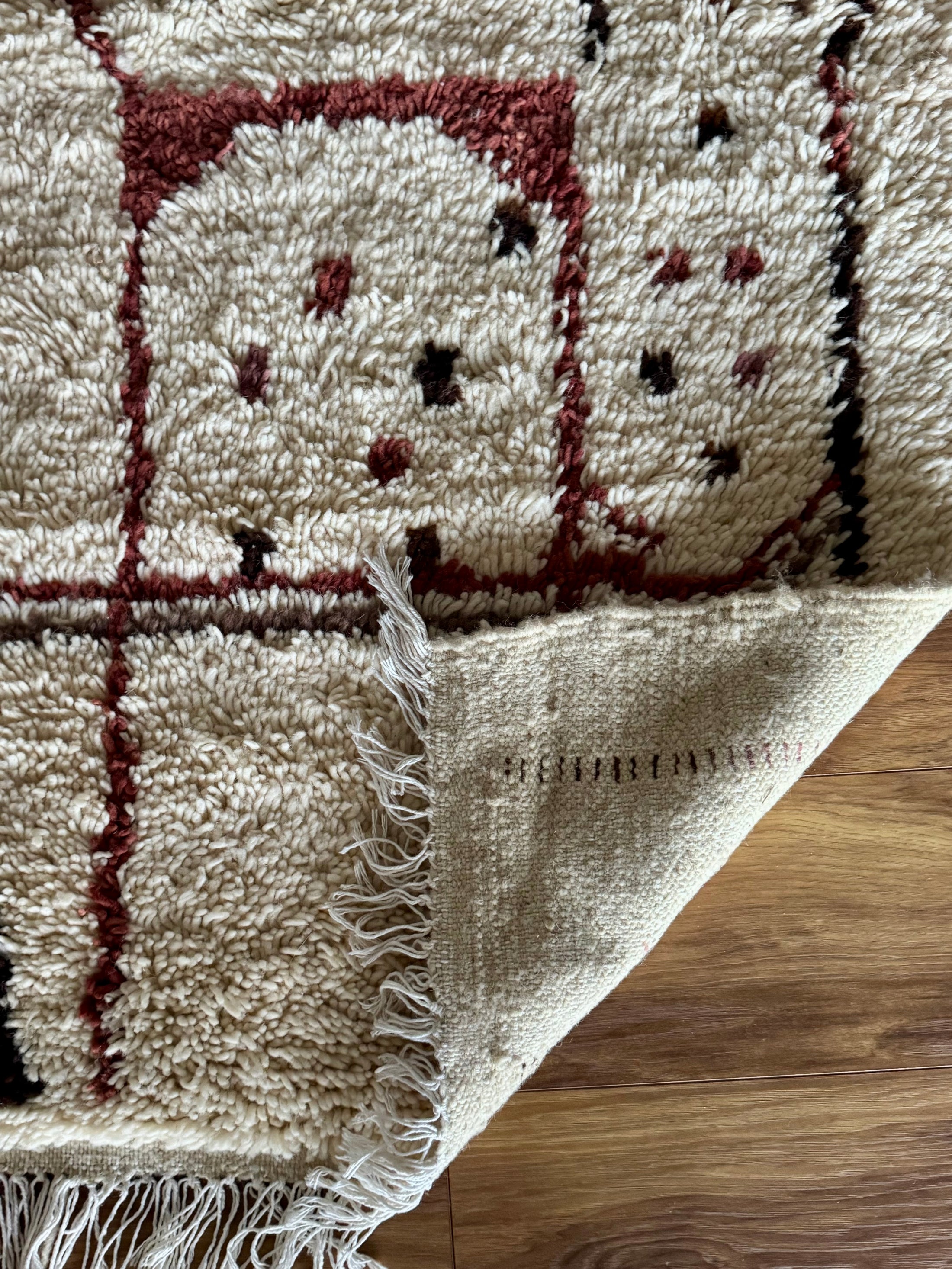 Skoura Handwoven Moroccan Wool Rug 3x5