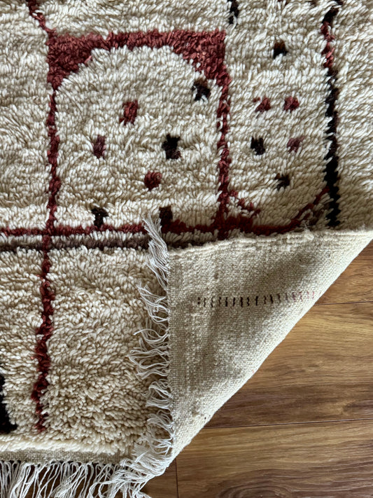 Skoura Handwoven Moroccan Wool Rug 3x5