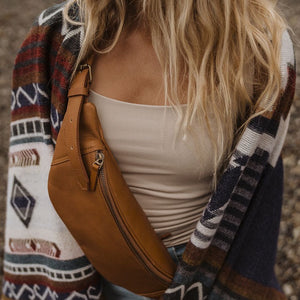 *Imperfect* Vega Leather Sling Bag - Sedona