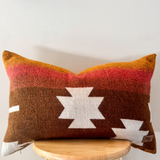 Machala Brown Stars Lumbar Pillow Cover