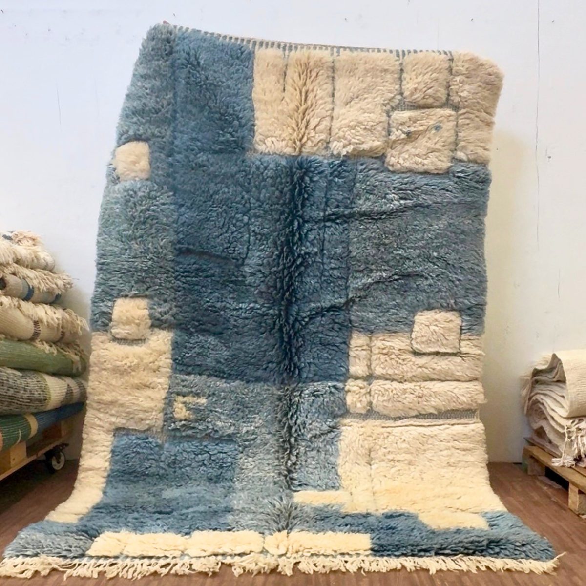 Jadida Handwoven Moroccan Wool Rug 5x8