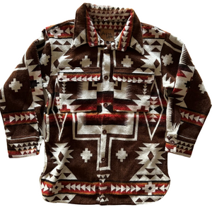 Cochasqui Aztec Jacket // Brown/Red/Rust