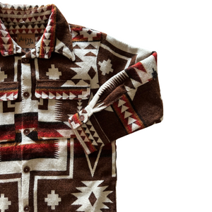 Cochasqui Aztec Jacket // Brown/Red/Rust