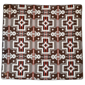 Cochasqui Reversible Blanket  //  Brown/Red/Rust/Black