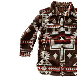 Cochasqui Aztec Jacket // Brown/Red/Rust