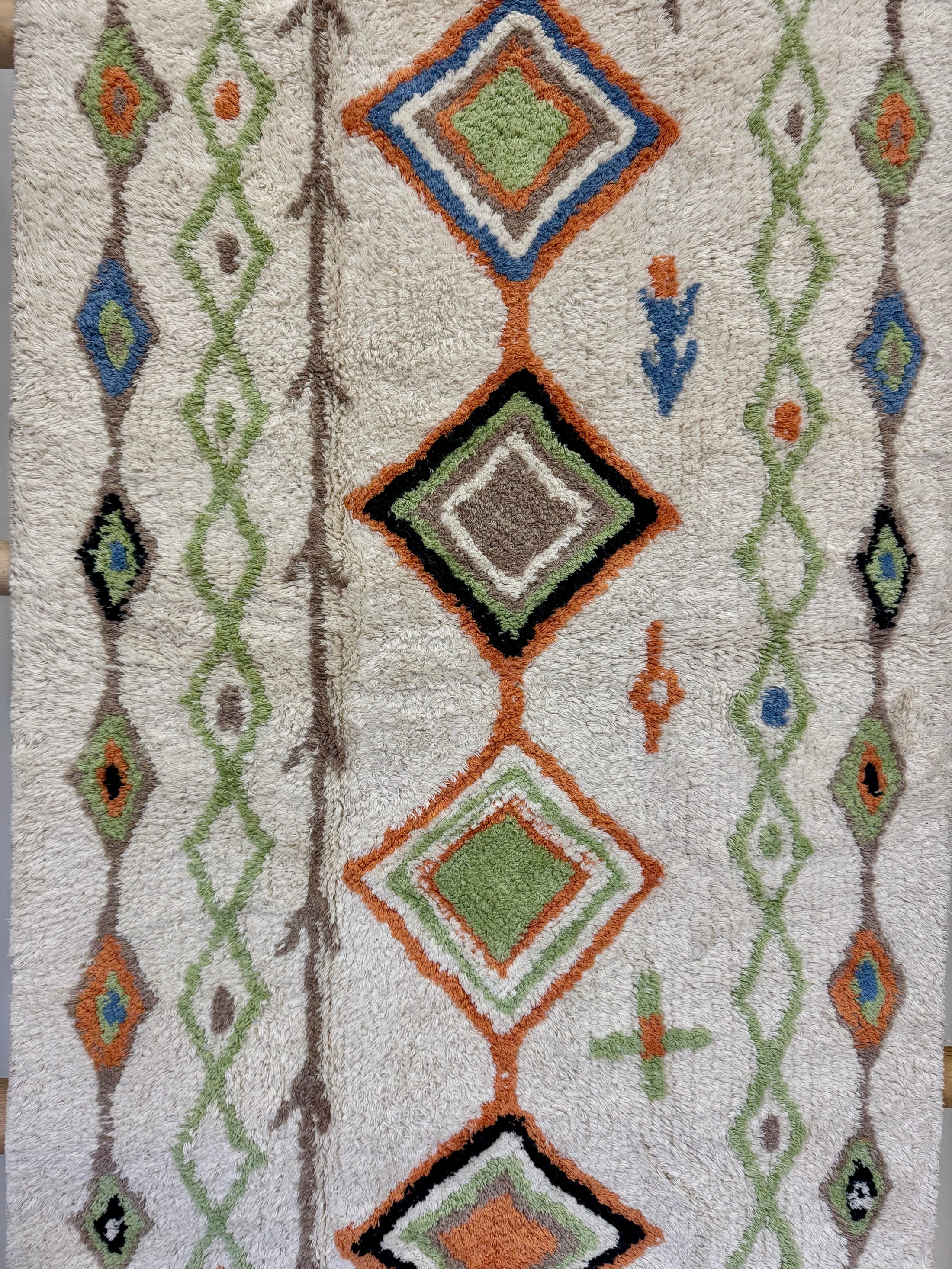 Multi-Coloured Diamond Machine Washable Runner