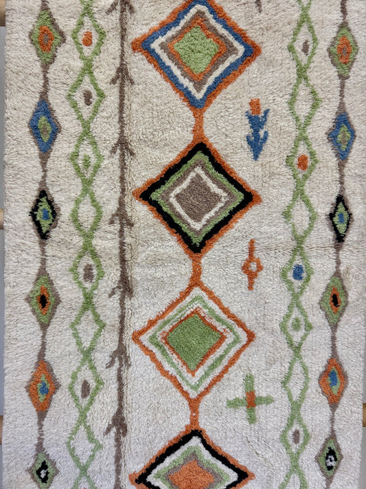 Multi-Coloured Diamond Machine Washable Runner