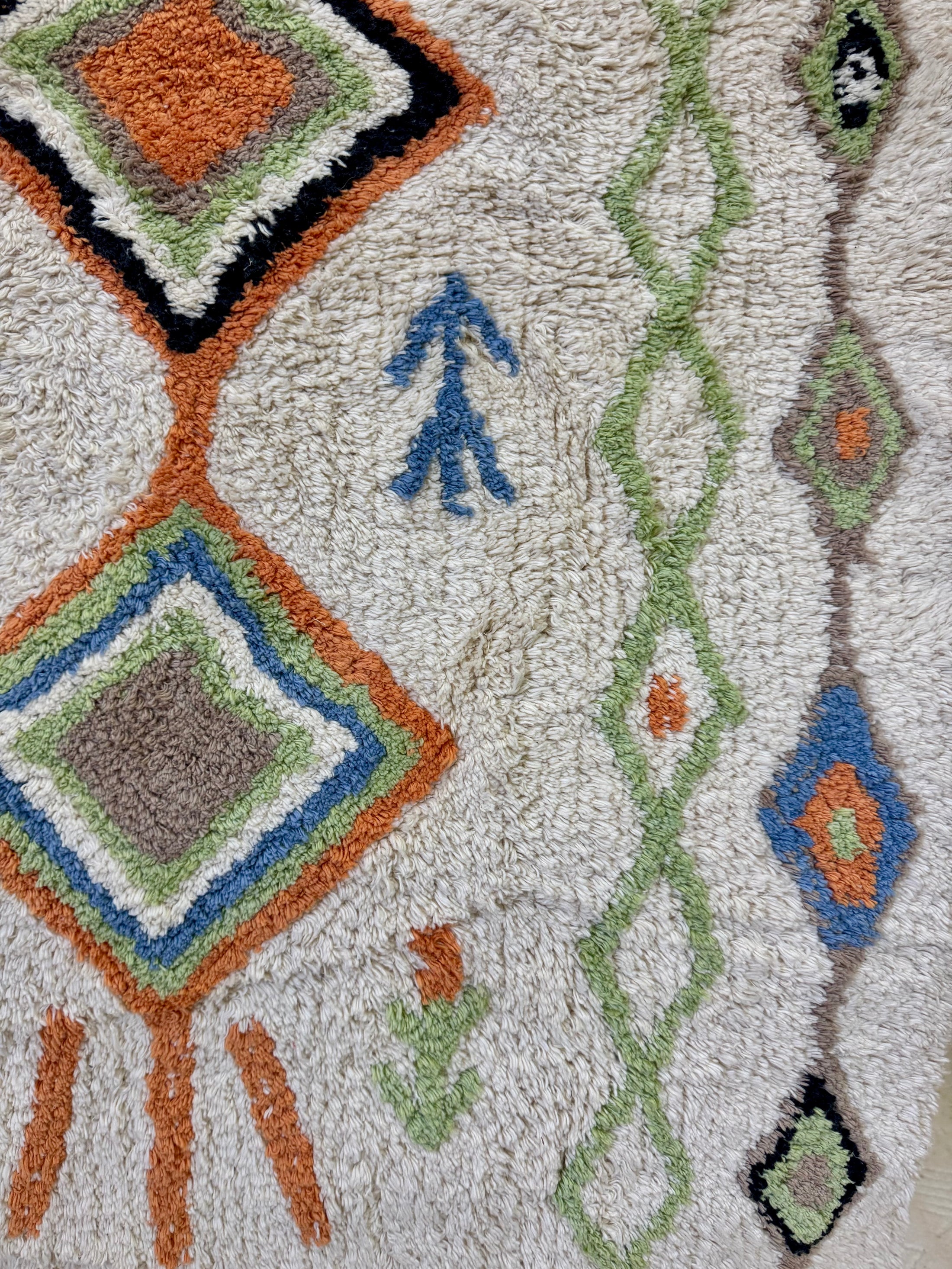 Multi-Coloured Diamond Machine Washable Runner