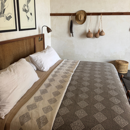 Roca Greige Reversible Blanket