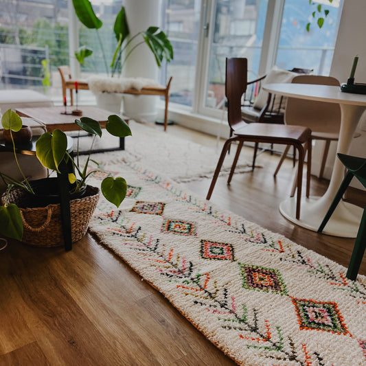 Mellal Wool Runner Rug 2.5x10