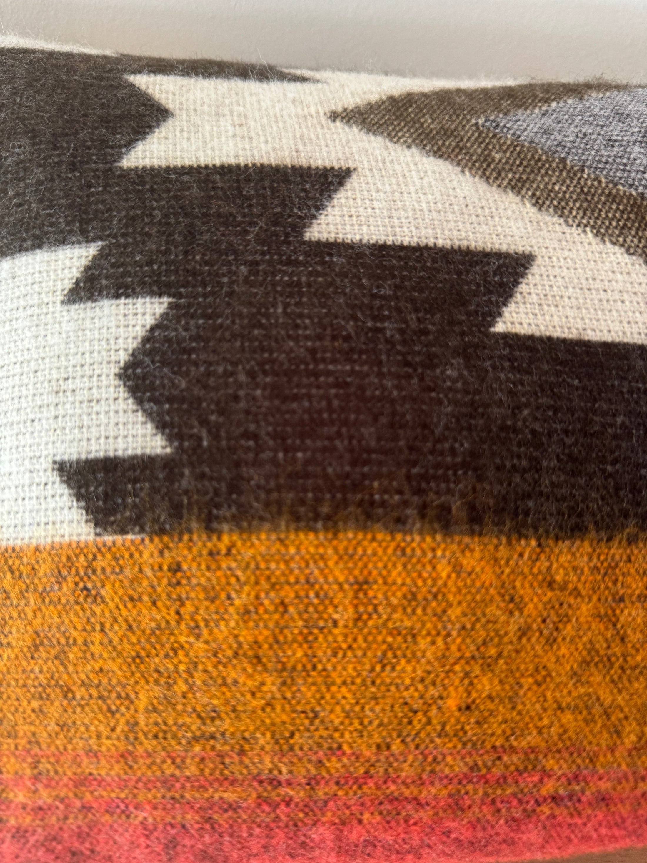 Machala Brown Aztec Lumbar Pillow Cover