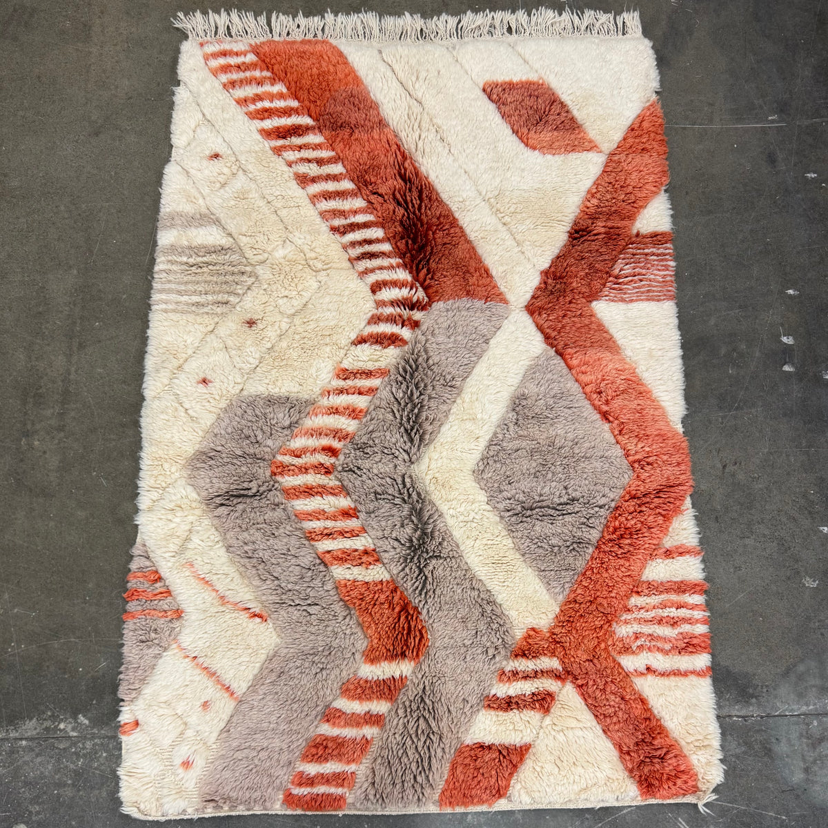 Aleena Handwoven Moroccan Wool Rug 5x8