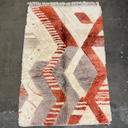 Aleena Handwoven Moroccan Wool Rug 5x8