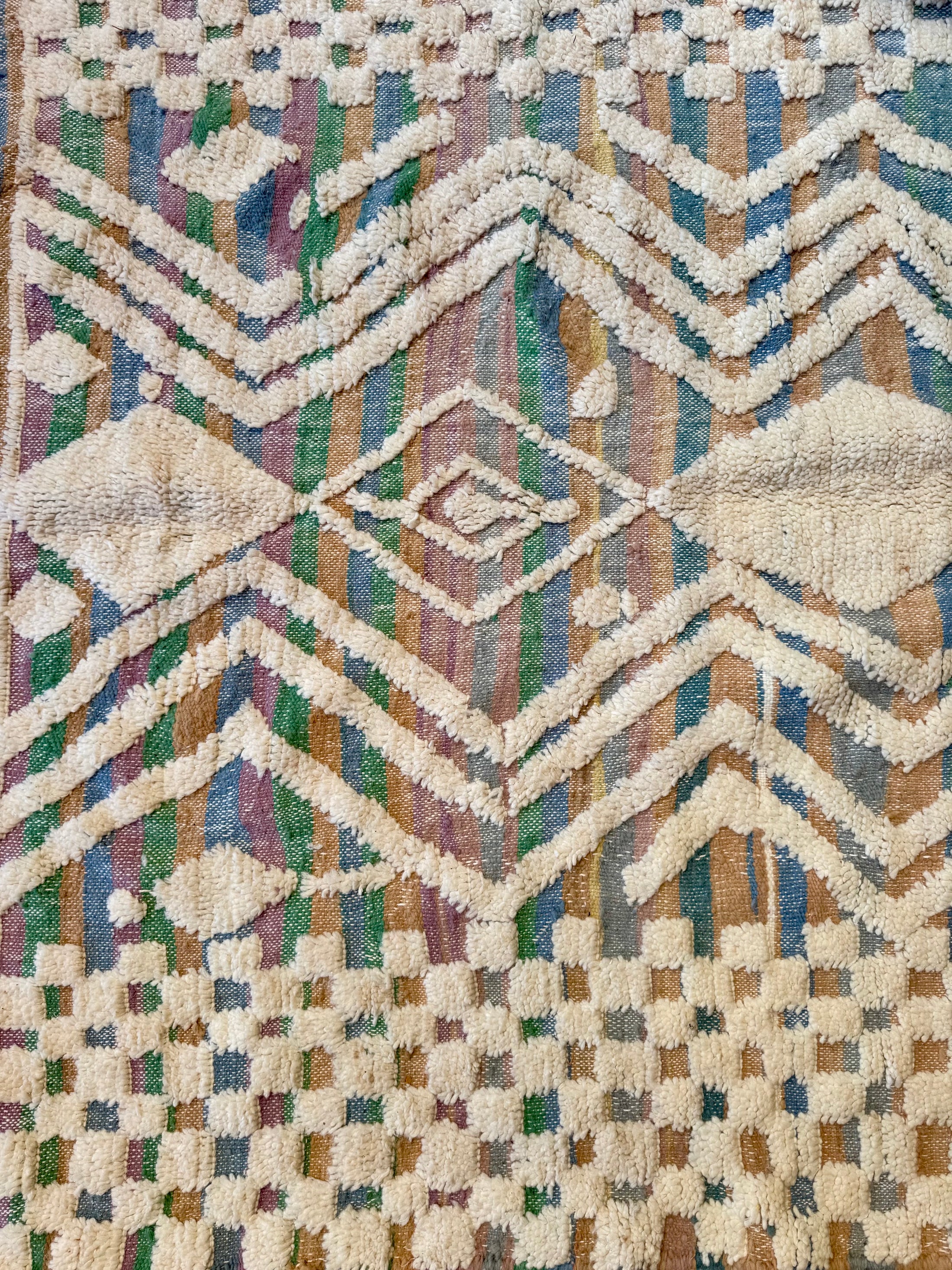 Uzma Handwoven Moroccan Wool Rug 5x8.5